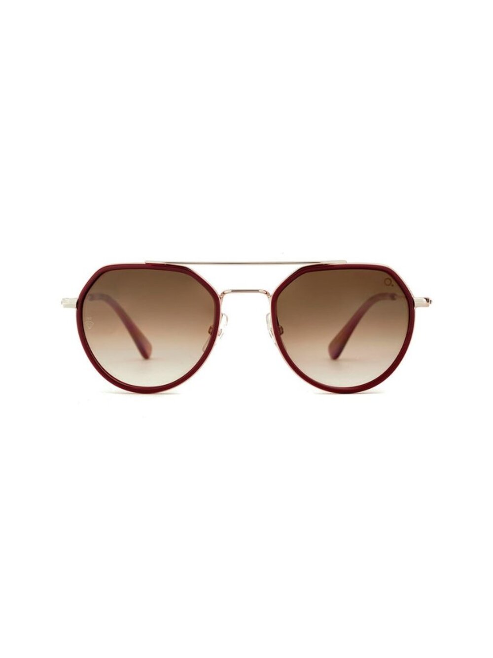 New Etnia Barcelona Unisex Sunglasses Brown Square Multicolor Lens Acetate Frame